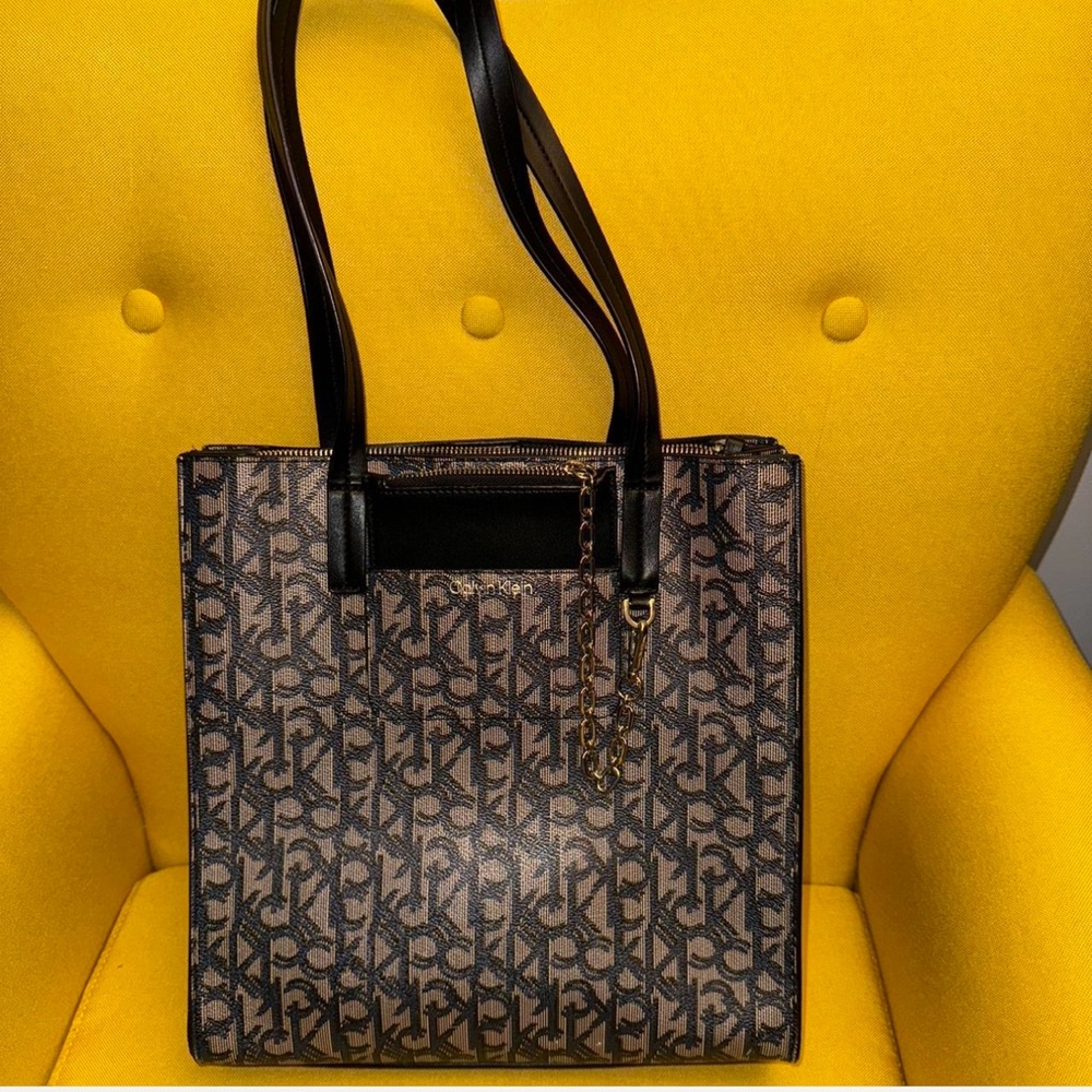 Calvin Klein Leather Multiple Compartment Bag - image 2